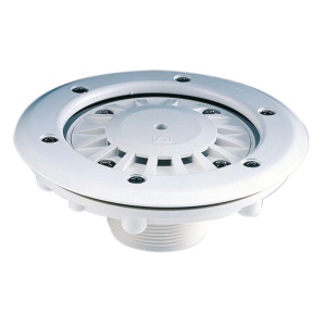 Форсунка донная Idrania, 12 м3/ч, 165 мм, НР 2′, ABS-пластик, цвет белый (под пленку) арт. 69271